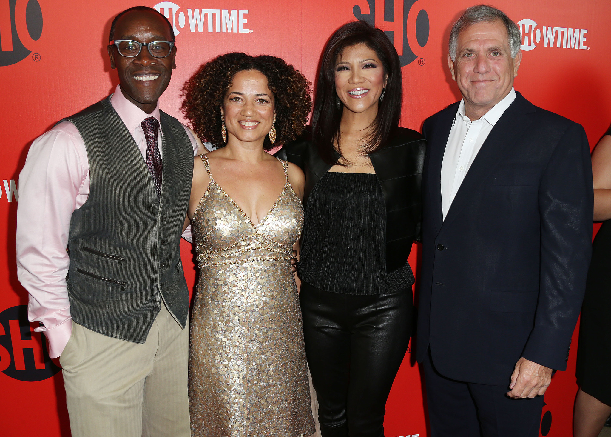 Don Cheadle, Julie Chen, Bridgid Coulter and Leslie Moonves