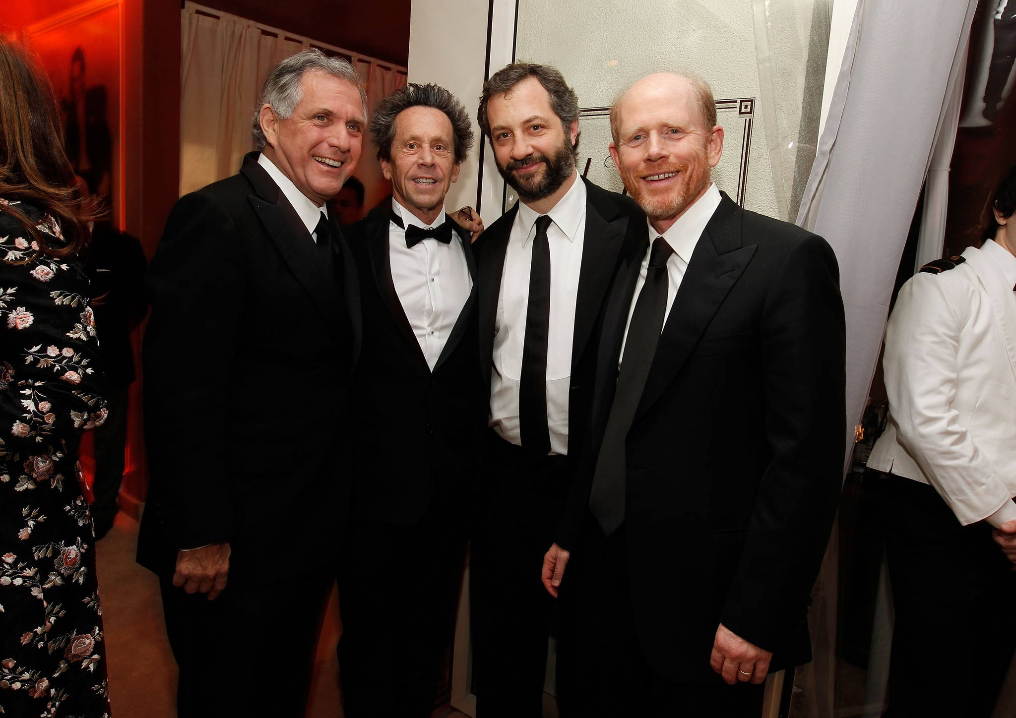 Ron Howard, Brian Grazer, Judd Apatow and Leslie Moonves