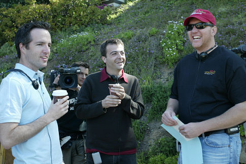 Co-directors Kyle Rankin (L) & Efram Potelle (C) & producer Chris Moore (R)