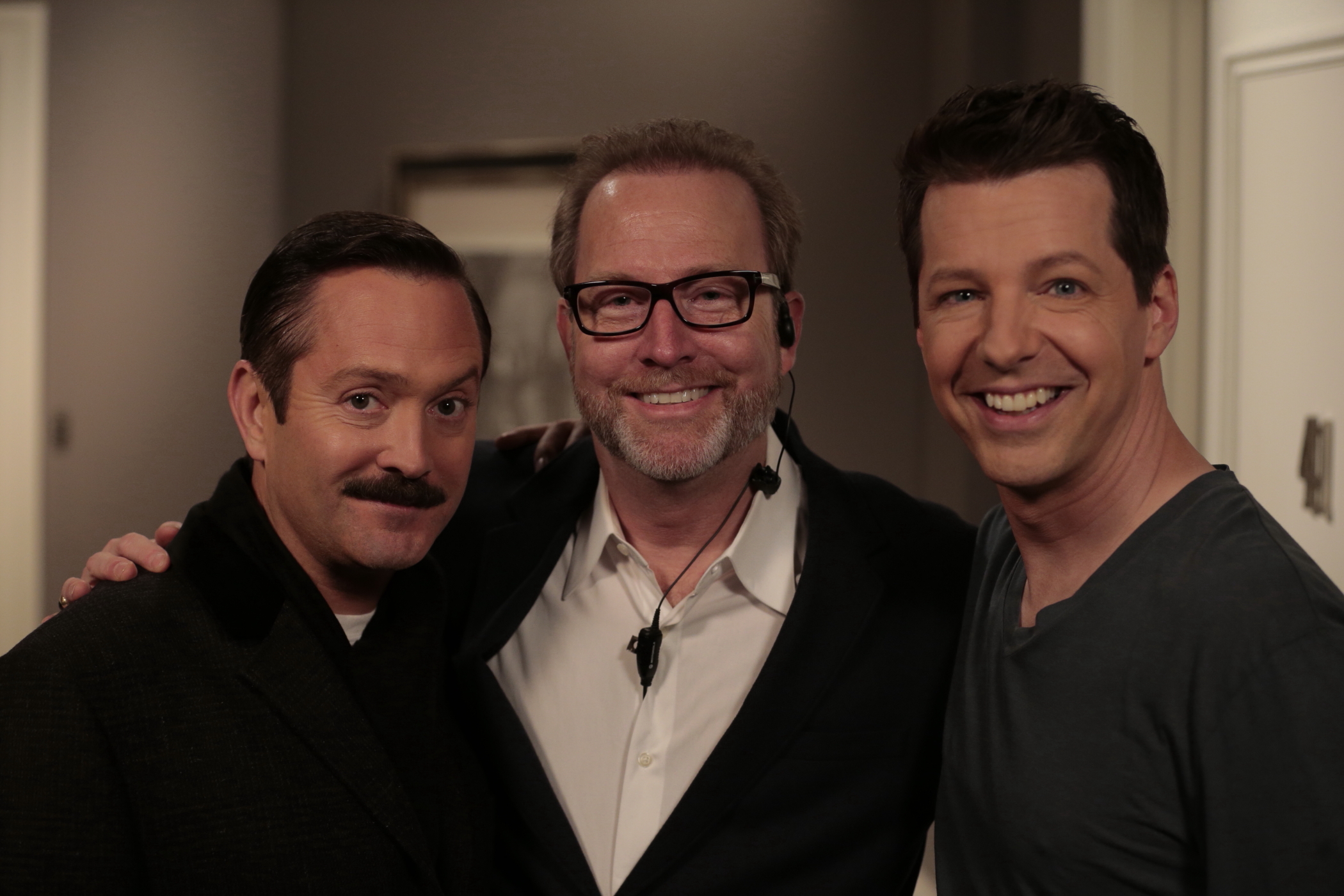 With Thomas Lennon and Sean Hayes