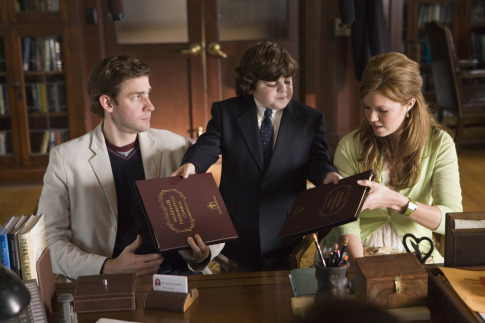 Still of Mandy Moore, John Krasinski and Josh Flitter in License to Wed (2007)