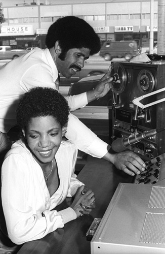 Melba Moore and Ted Terry KJLH Radio Station in Los Angeles