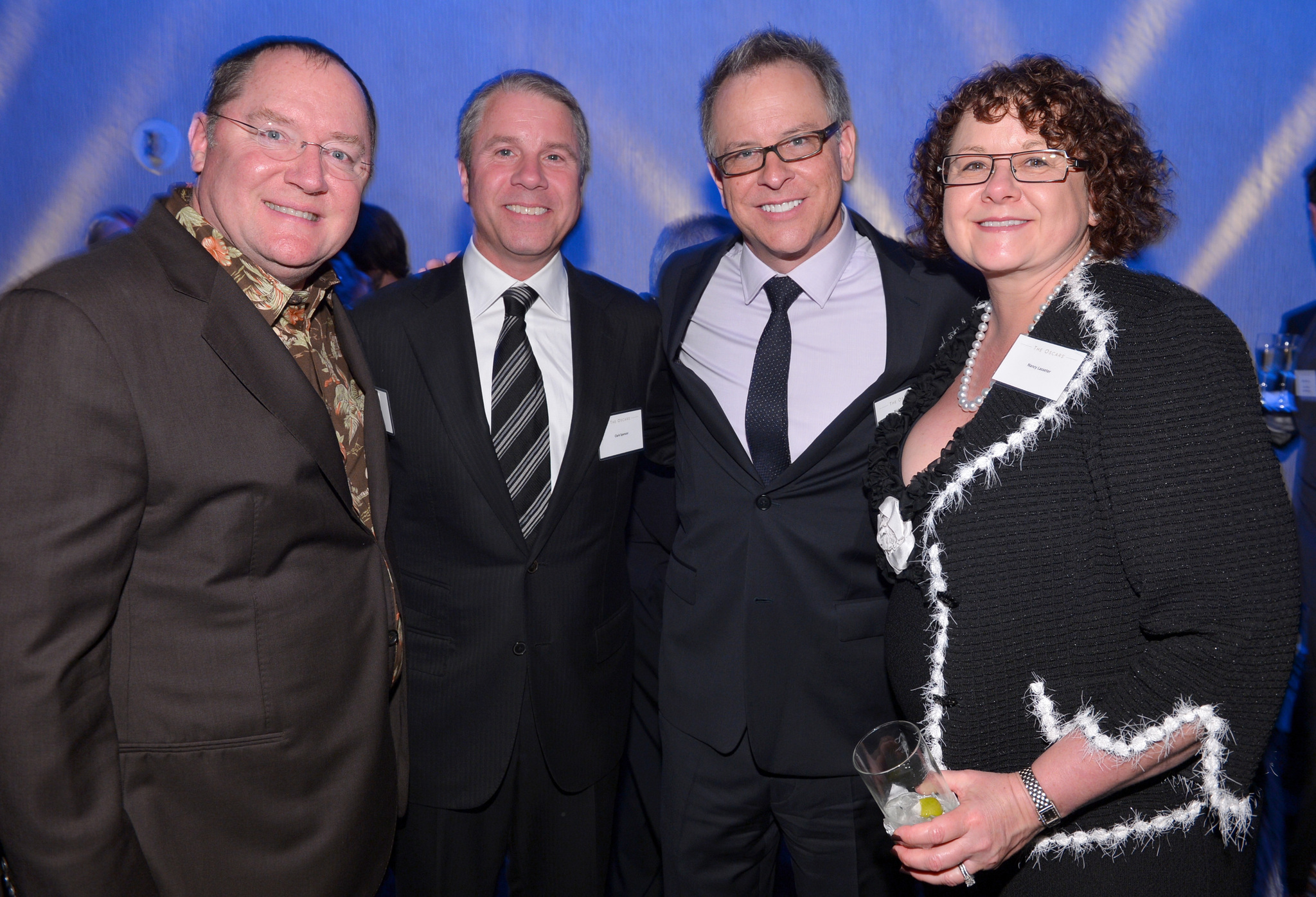 John Lasseter, Rich Moore, Clark Spencer and Nancy Lasseter