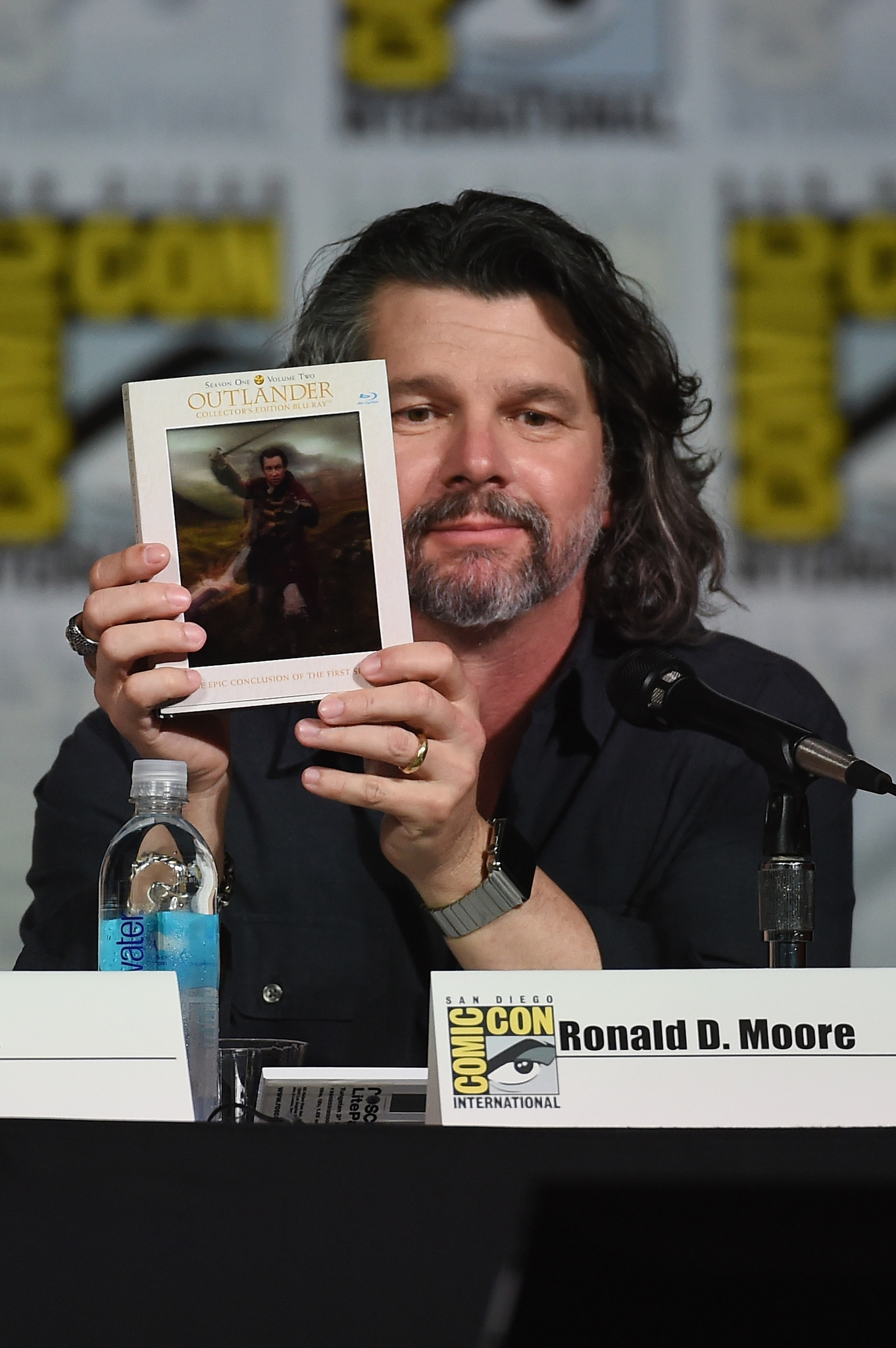 Ronald D. Moore at event of Outlander (2014)