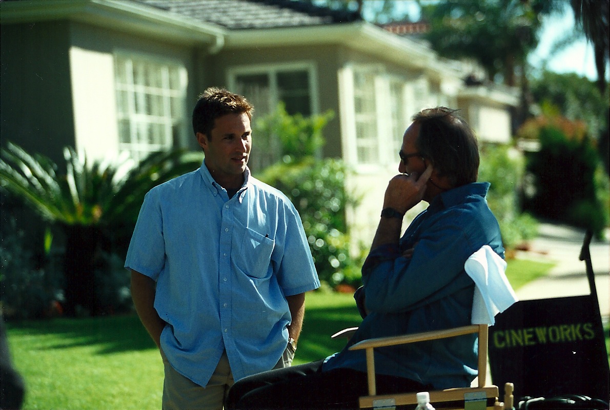 Darren Moorman and Craig T. Nelson on the set of All Over Again