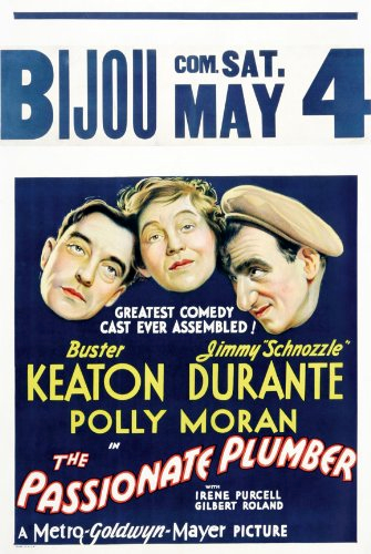 Buster Keaton, Jimmy Durante and Polly Moran in The Passionate Plumber (1932)