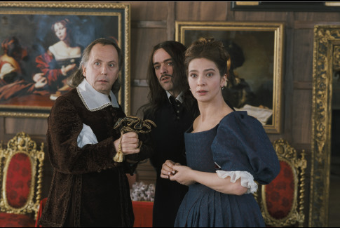 Still of Romain Duris, Fabrice Luchini and Laura Morante in Molière (2007)