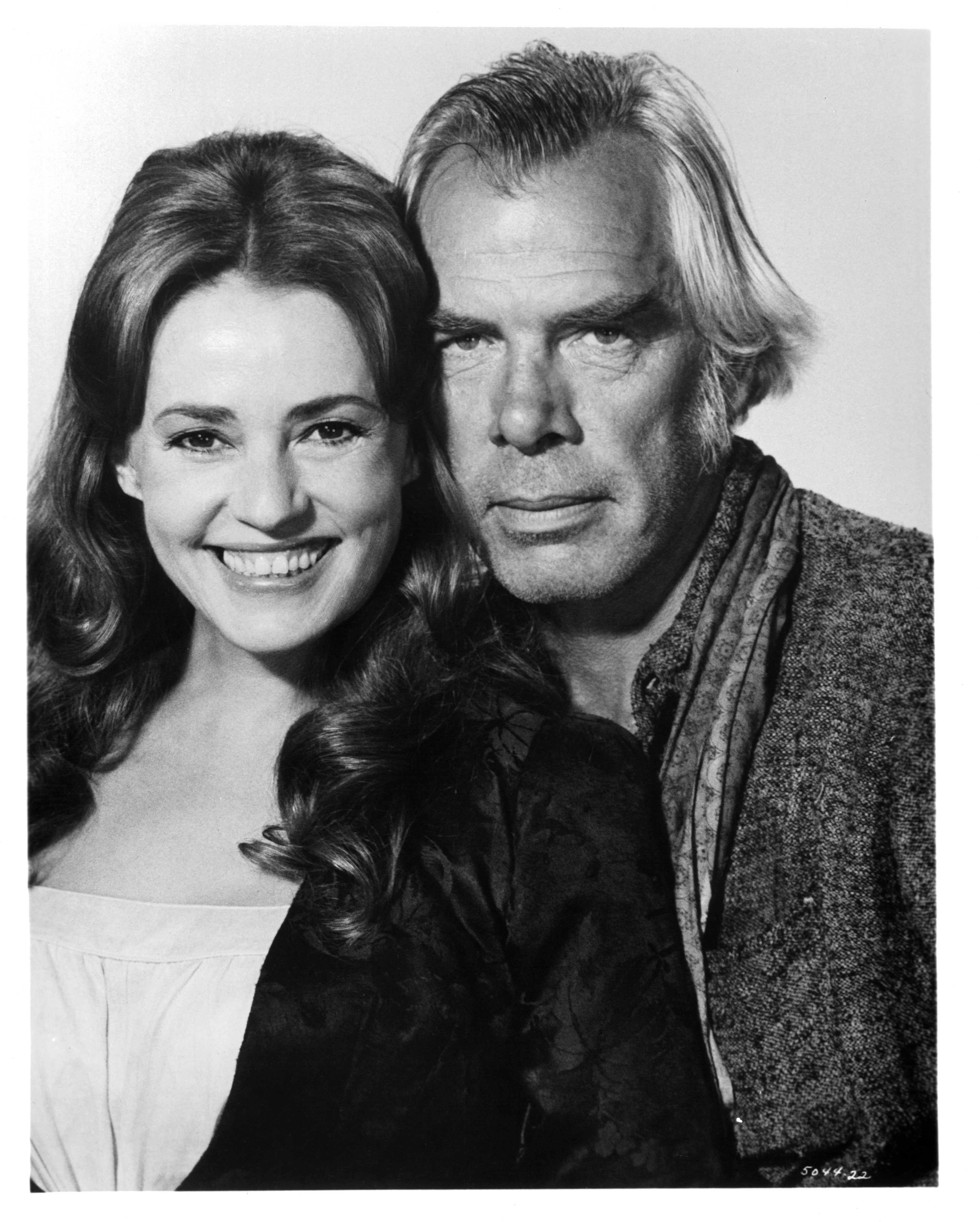 Still of Lee Marvin and Jeanne Moreau in Monte Walsh (1970)