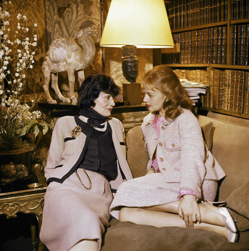 Coco Chanel and Jeanne Moreau