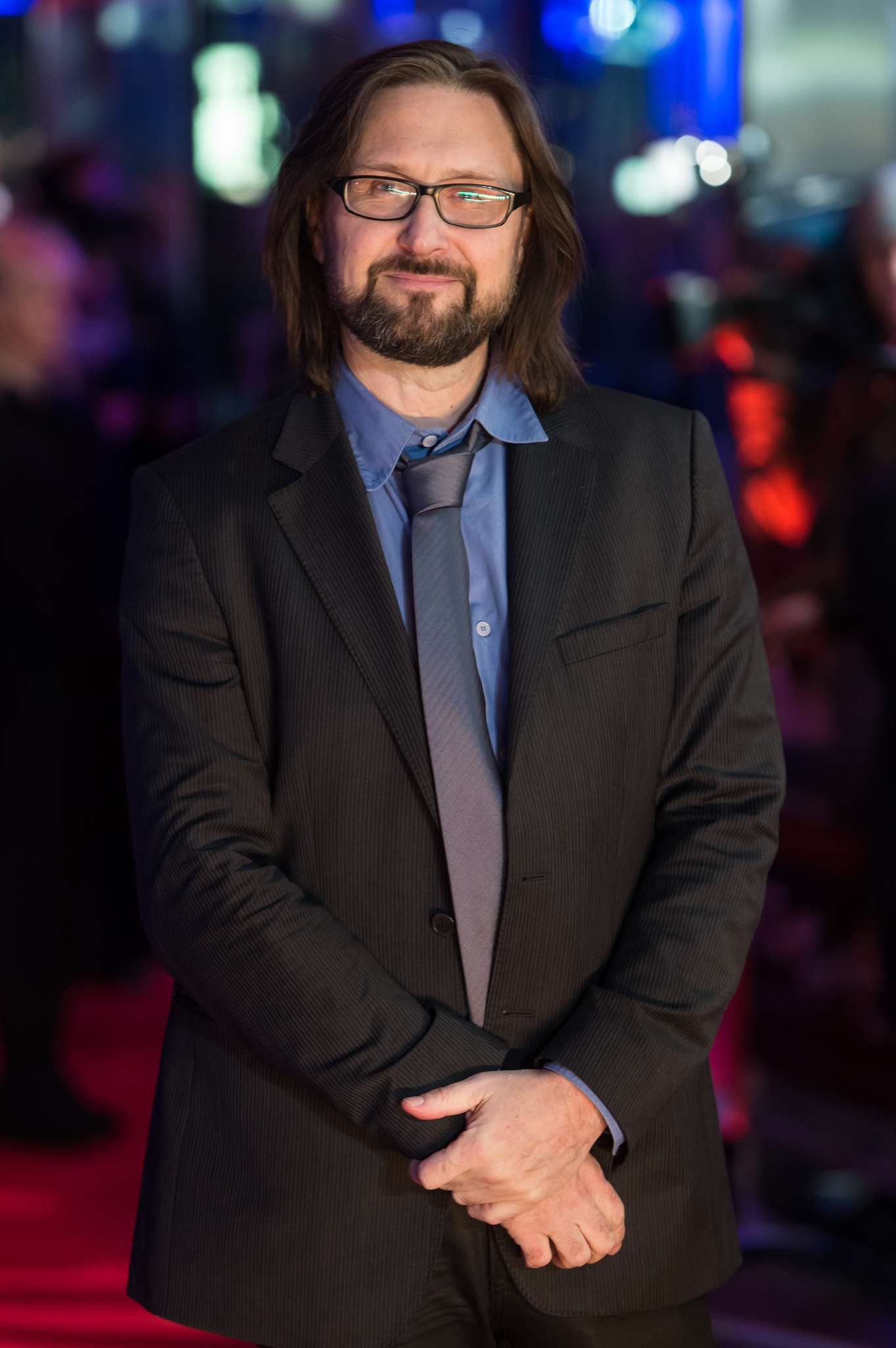 Pierre Morel at event of The Gunman (2015)
