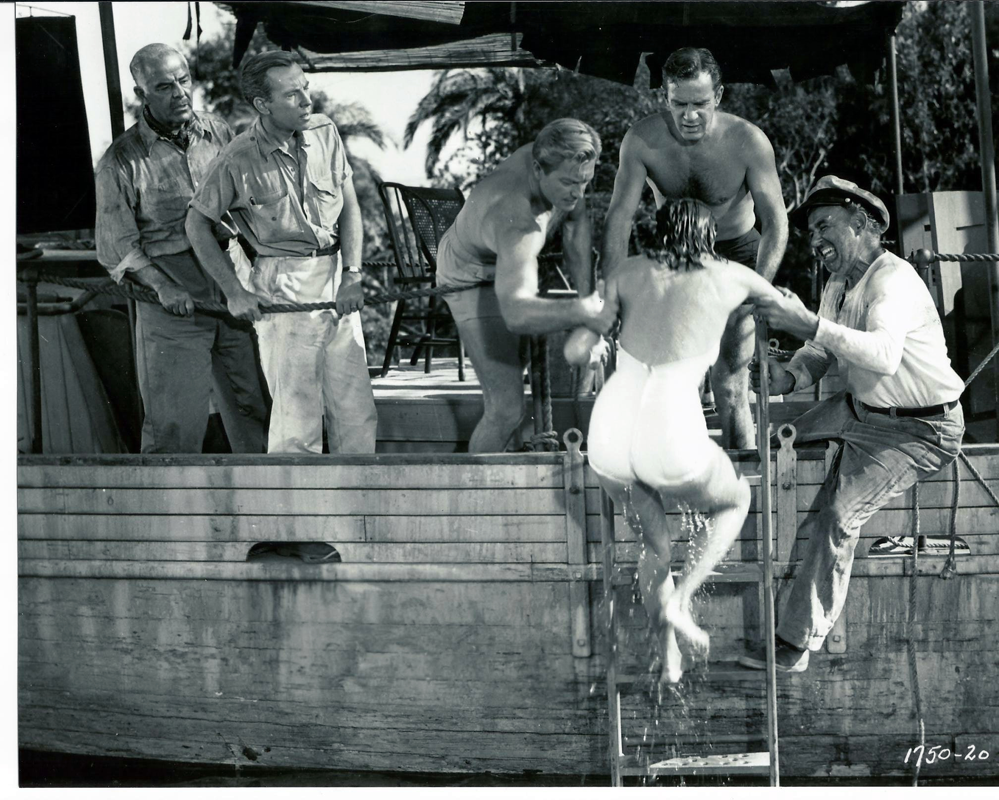 Still of Julie Adams, Richard Carlson, Richard Denning, Antonio Moreno and Nestor Paiva in Creature from the Black Lagoon (1954)