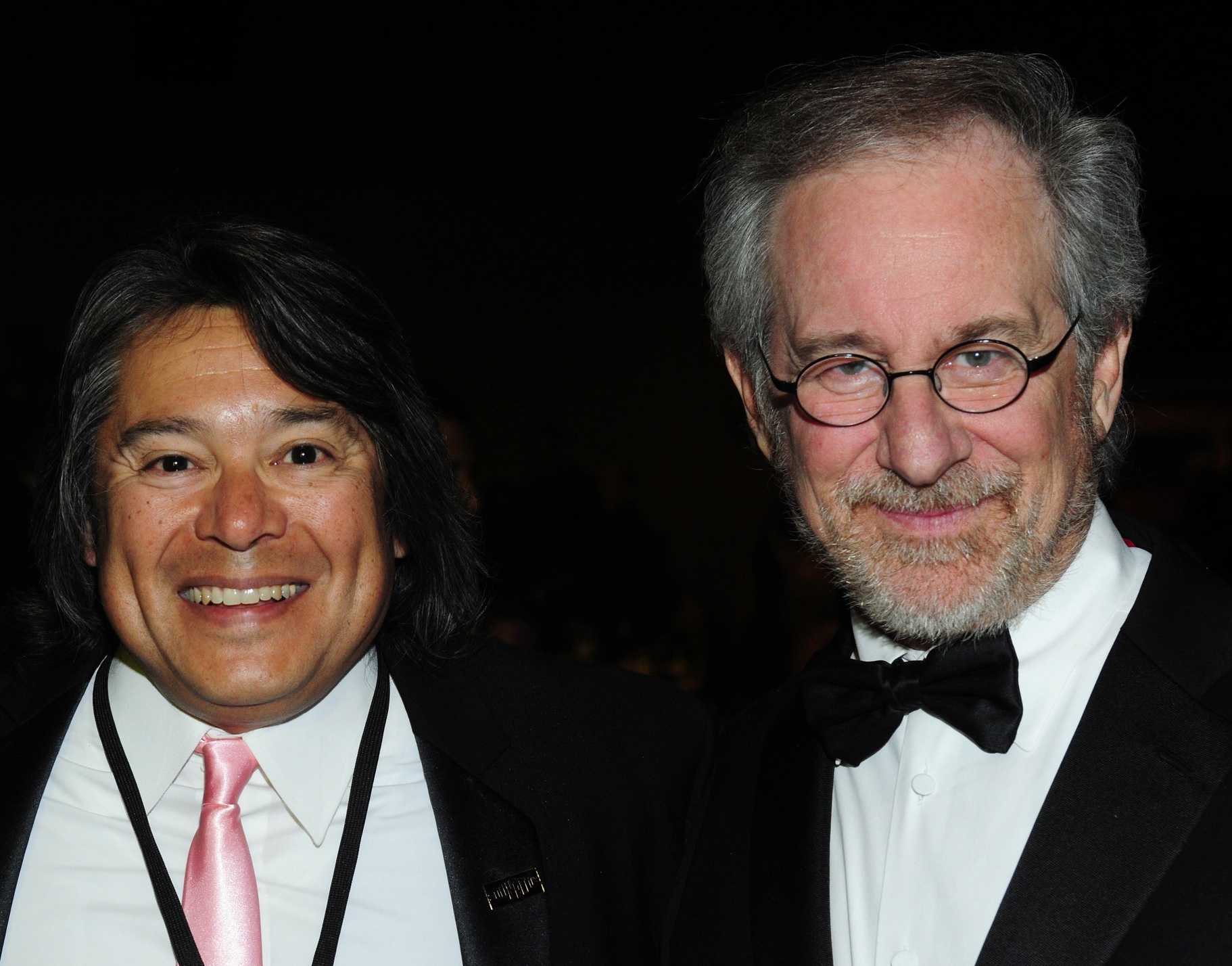 Glenn T. Morgan and Steven Spielberg 2010 MPSE Golden Reel Awards.