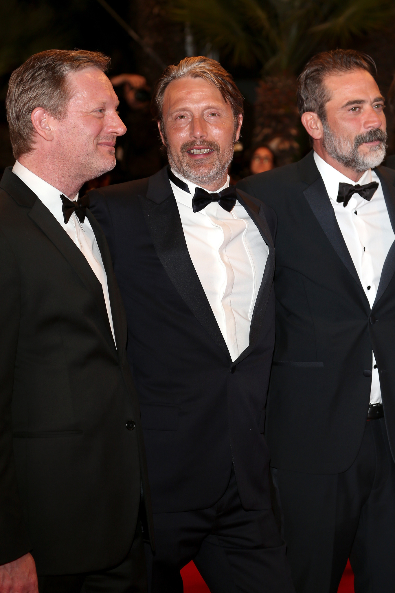 Douglas Henshall, Mads Mikkelsen and Jeffrey Dean Morgan at event of The Salvation (2014)