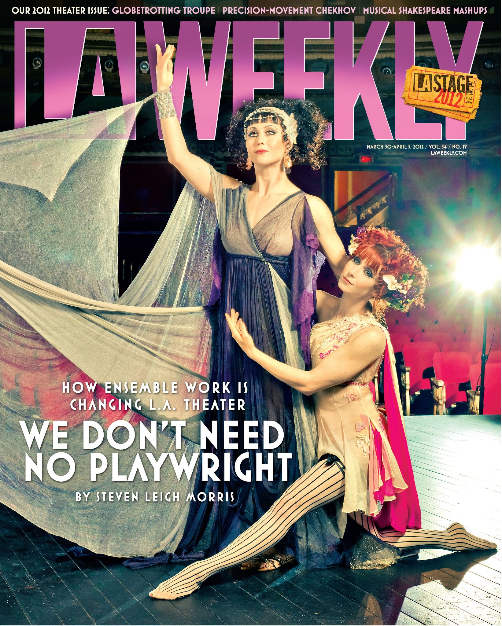 LA Weekly cover with Molly Morgan and Bonnie Morgan.