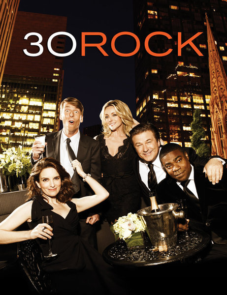 Still of Alec Baldwin, Jane Krakowski, Tina Fey, Tracy Morgan and Jack McBrayer in 30 Rock (2006)