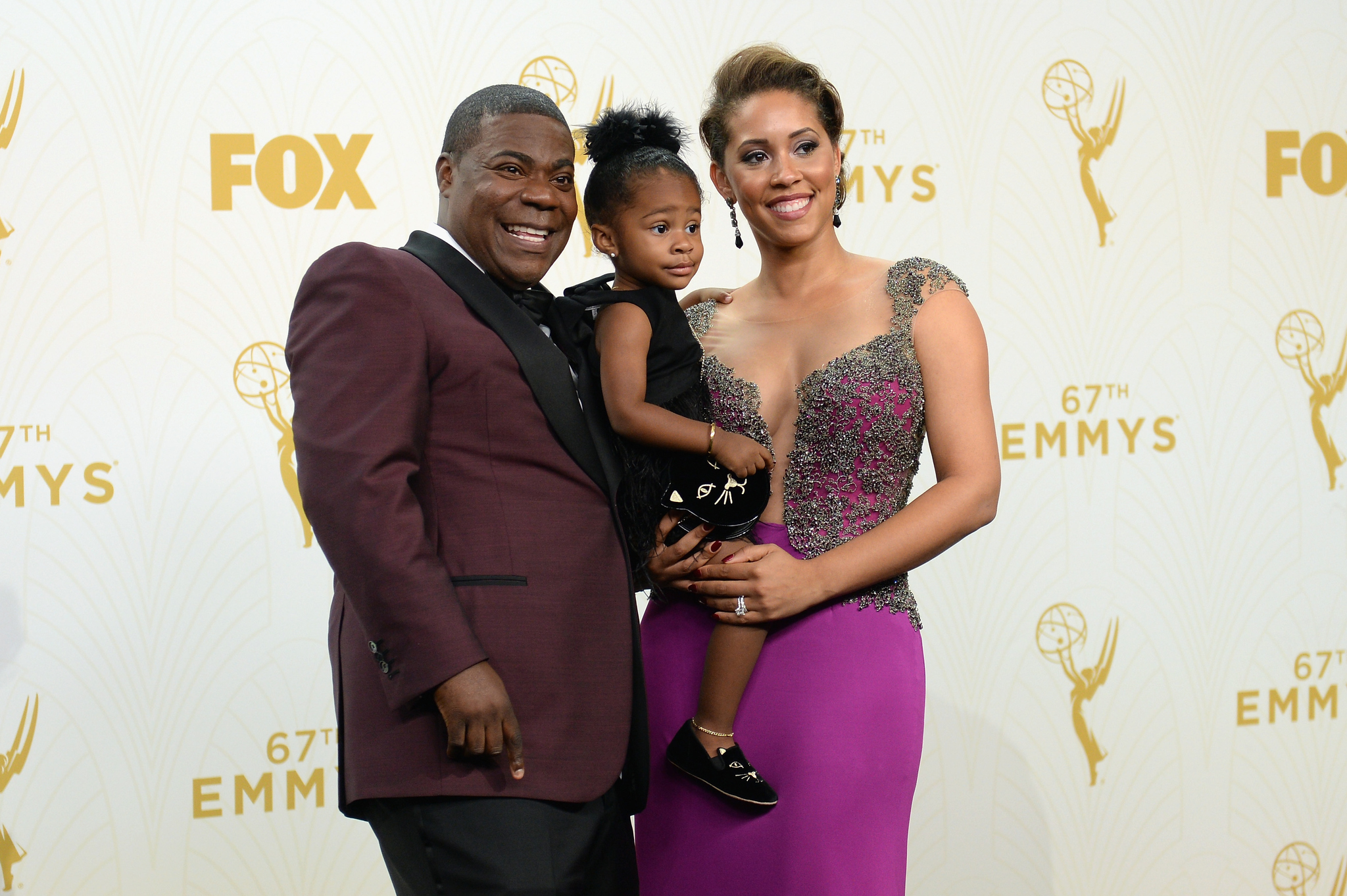 Tracy Morgan and Megan Wollover at event of The 67th Primetime Emmy Awards (2015)