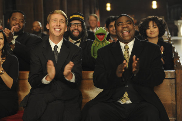 Still of Judah Friedlander, Tracy Morgan and Jack McBrayer in 30 Rock (2006)