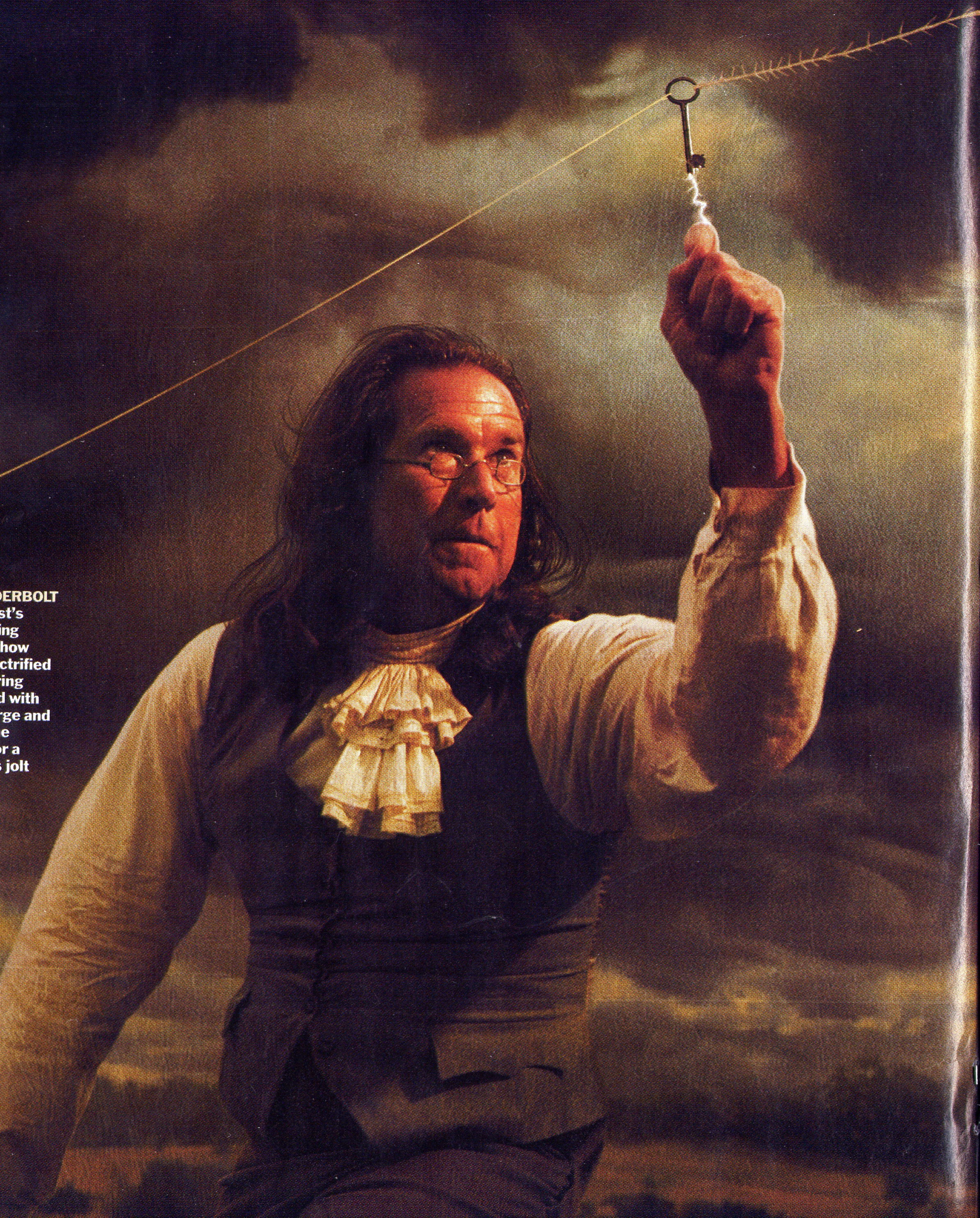 as Ben Franklin for TIME Magazine spread