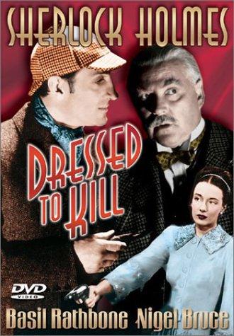 Basil Rathbone, Nigel Bruce and Patricia Morison in Dressed to Kill (1946)