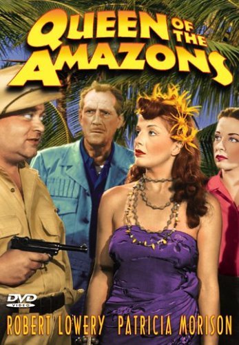 J. Edward Bromberg, John Miljan, Patricia Morison and Amira Moustafa in Queen of the Amazons (1947)