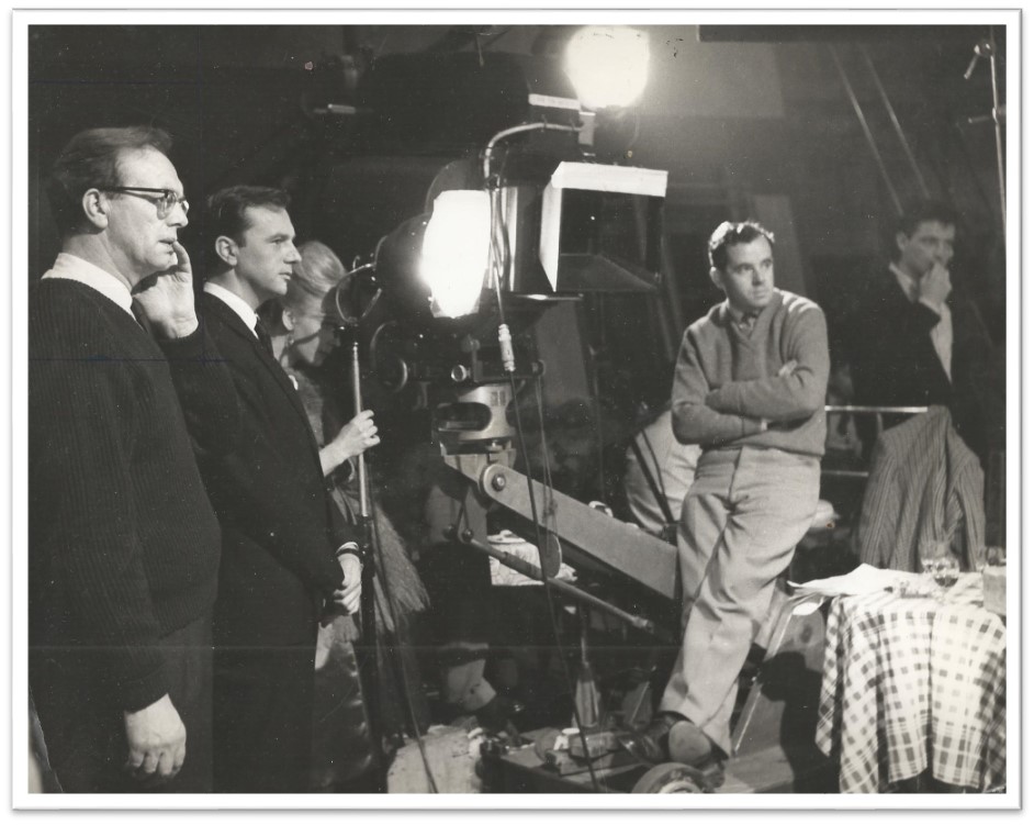 Ernest Morris, Director - On set