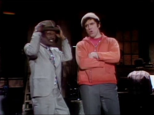 Still of Elliott Gould and Garrett Morris in Saturday Night Live (1975)