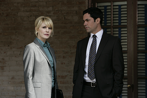 Still of Kathryn Morris and Danny Pino in Cold Case (2003)