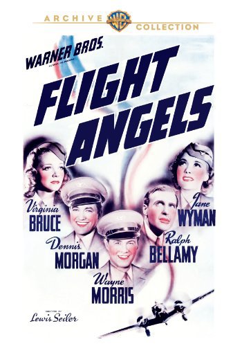 Ralph Bellamy, Virginia Bruce, Dennis Morgan, Wayne Morris and Jane Wyman in Flight Angels (1940)