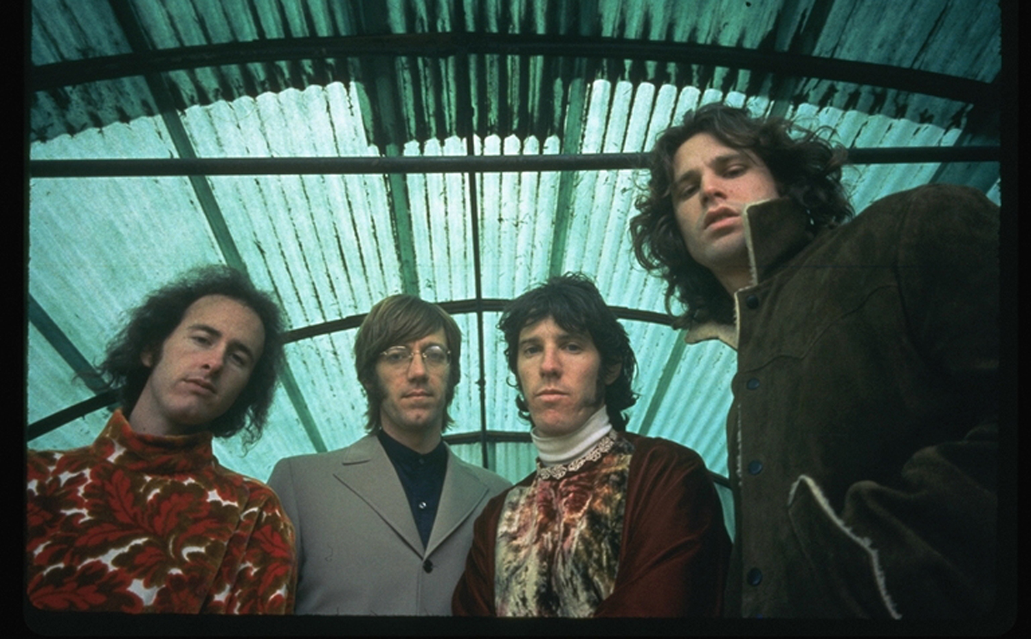 Still of John Densmore, Robby Krieger, Ray Manzarek and Jim Morrison in The Doors: When You're Strange (2009)