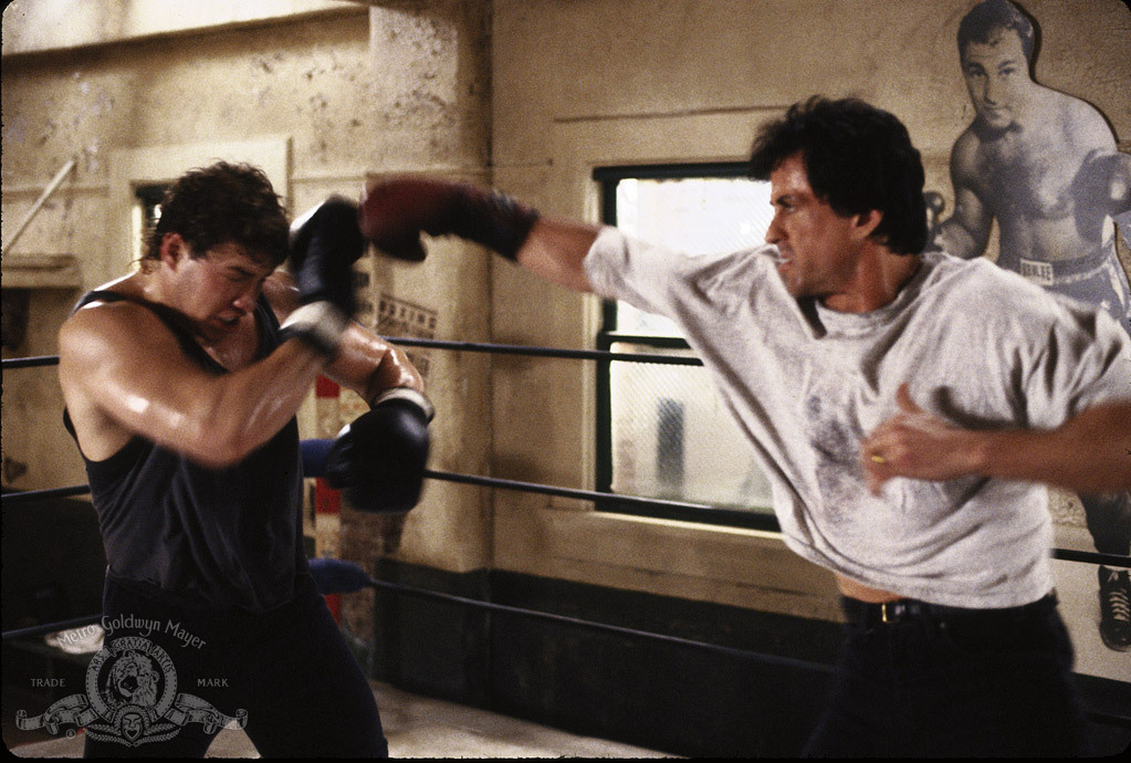 Still of Sylvester Stallone and Tommy Morrison in Rocky V (1990)
