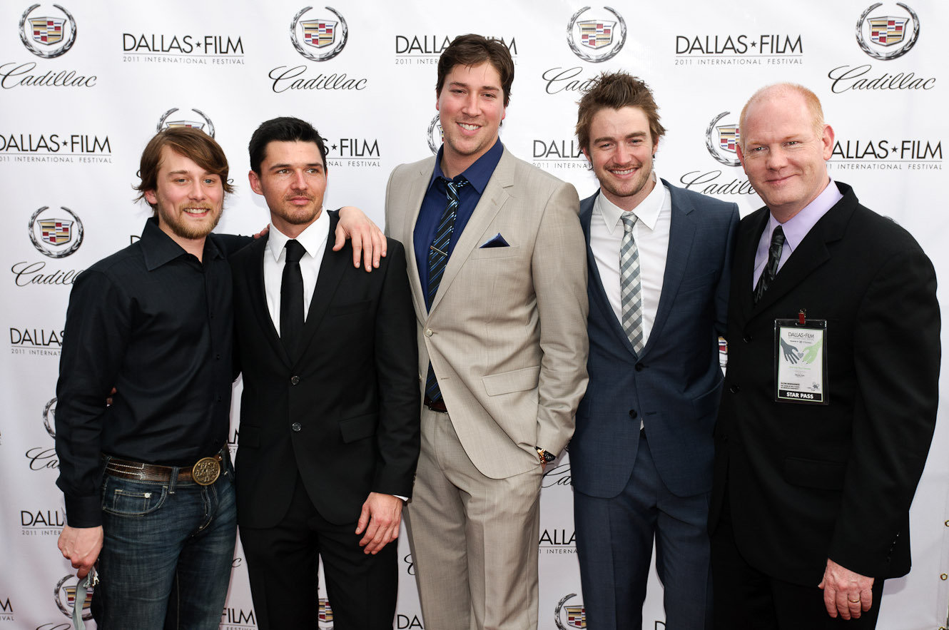 Lou Pucci, Russell Cummings, Robert Buckley, and Glen Morshower at the DIFF premier of 