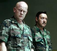 Glenn Morshower and Kevin Spacey in The Men Who Stare at Goats.