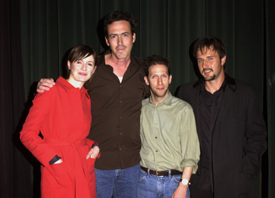 David Arquette, Emily Mortimer, Tim Blake Nelson and Helmut Schleppi at event of A Foreign Affair (2003)