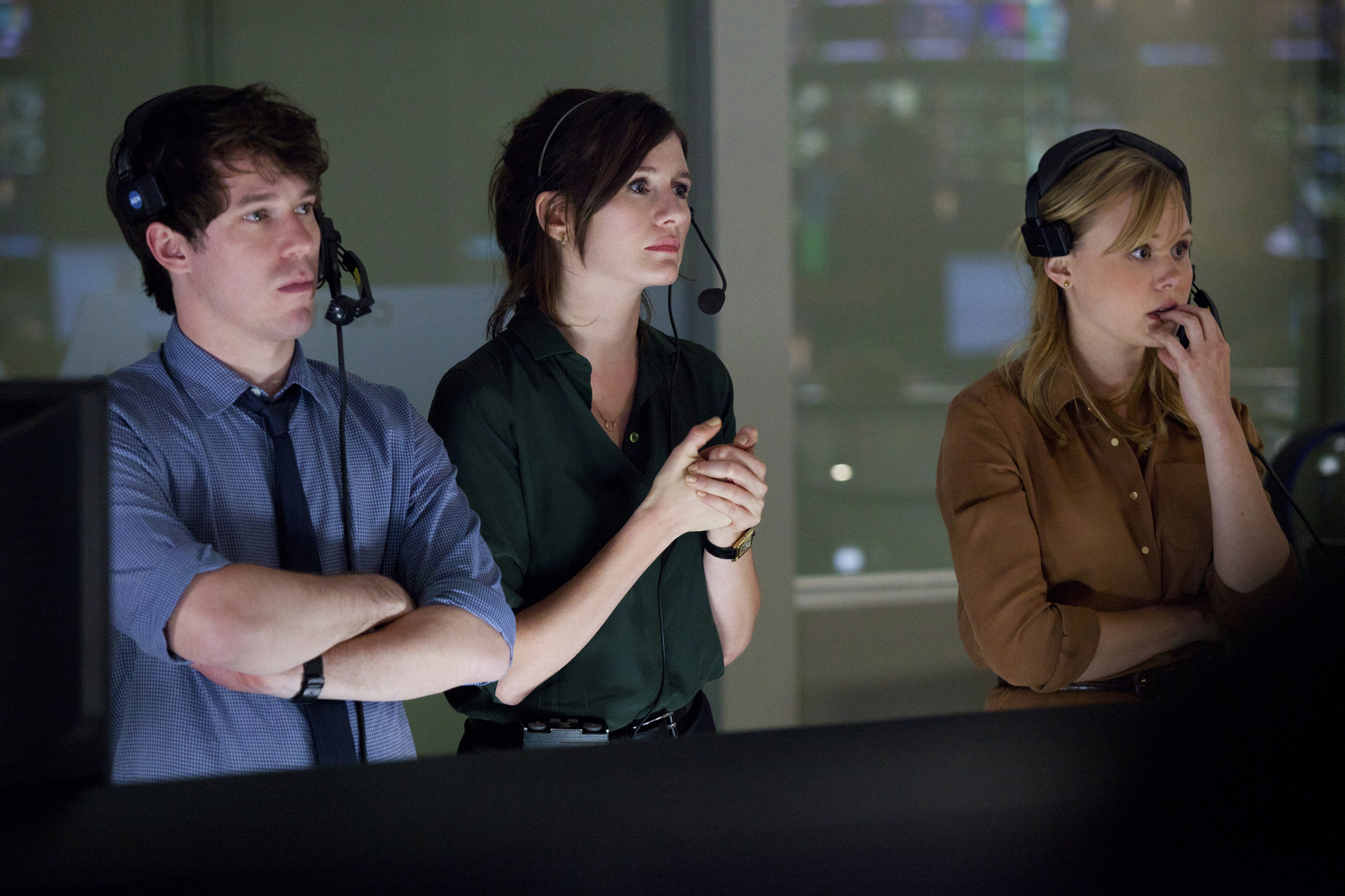 Still of John Gallagher Jr., Emily Mortimer and Alison Pill in The Newsroom (2012)