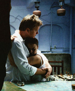 Still of Tim Robbins and Samantha Morton in Code 46 (2003)