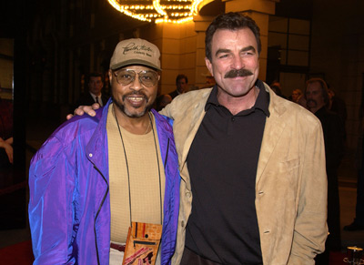 Tom Selleck and Roger E. Mosley at event of Monte Walsh (2003)