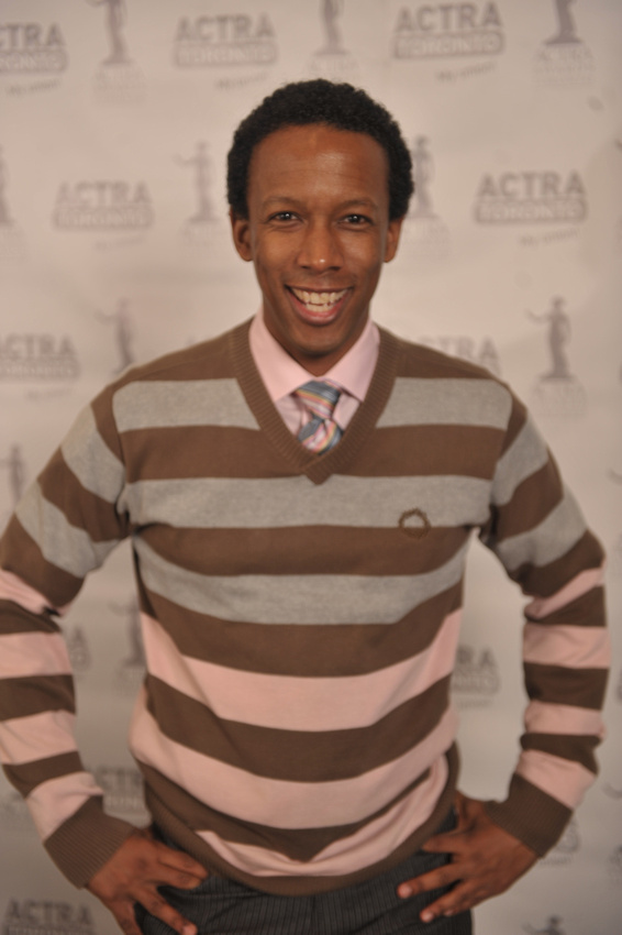 Joseph Motiki, who served on the nominee selection committee, at the 9th Annual ACTRA Awards, The Carlu Theatre in Toronto