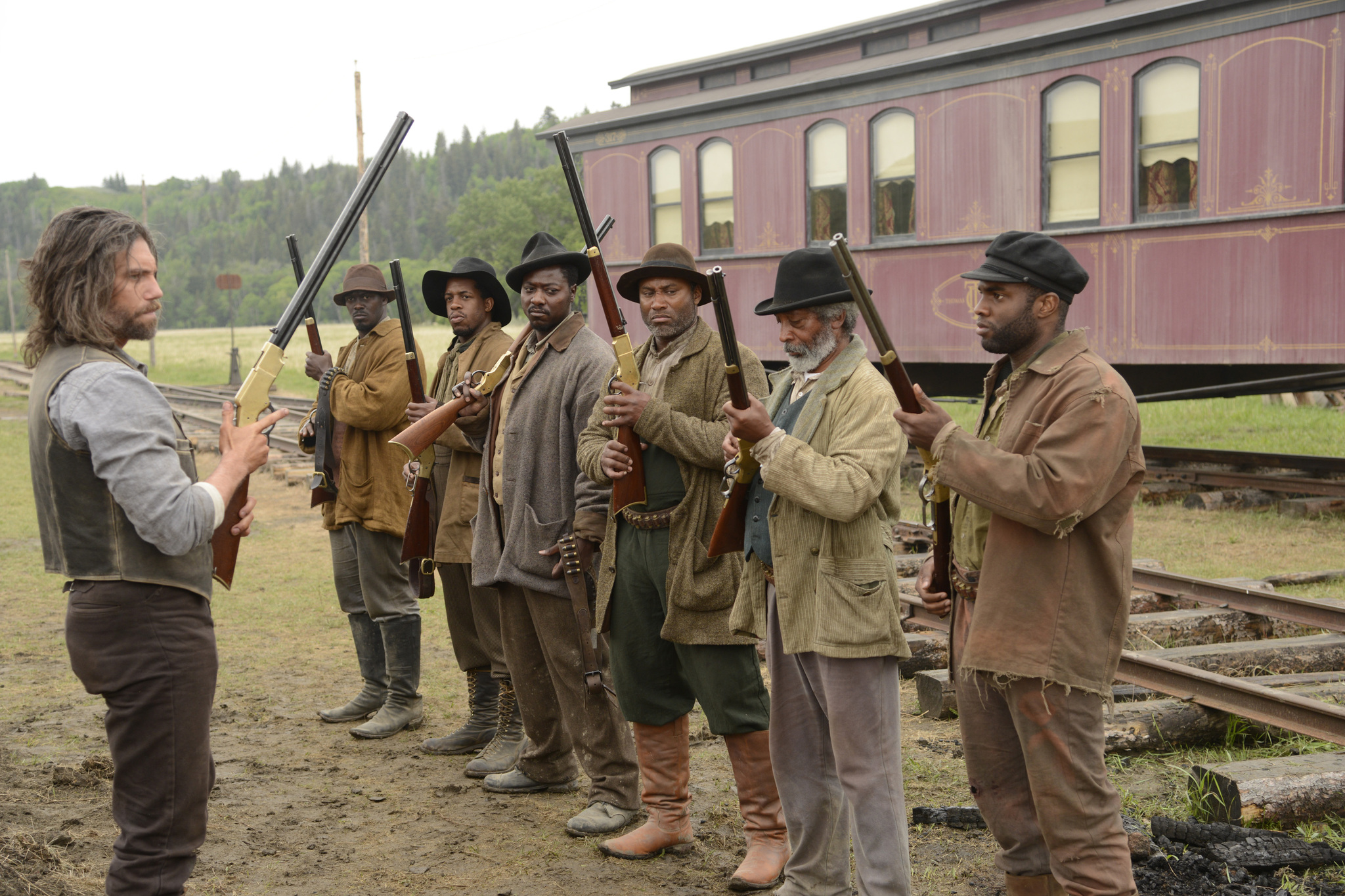 Still of Anson Mount and Dohn Norwood in Hell on Wheels (2011)