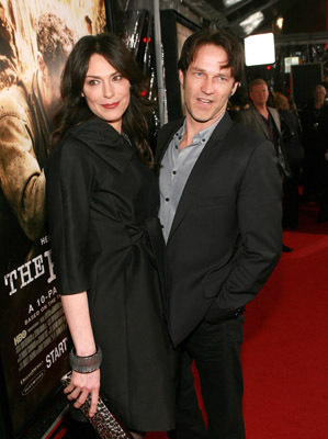 Michelle Forbes and Stephen Moyer at event of The Pacific (2010)