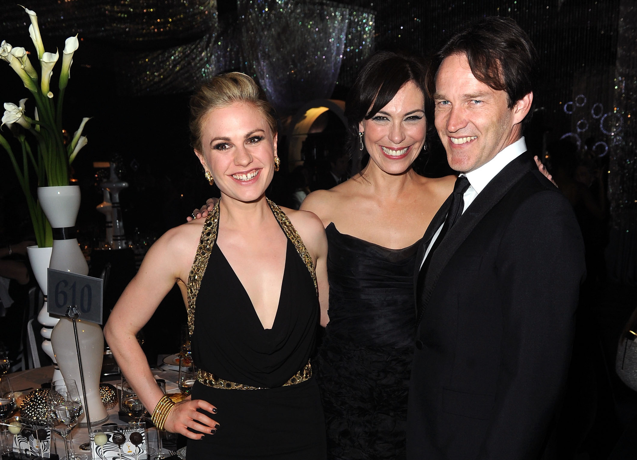 Michelle Forbes, Anna Paquin and Stephen Moyer