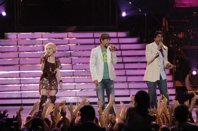 Still of Jason Mraz, Alexis Grace and Anoop Desai in American Idol: The Search for a Superstar (2002)