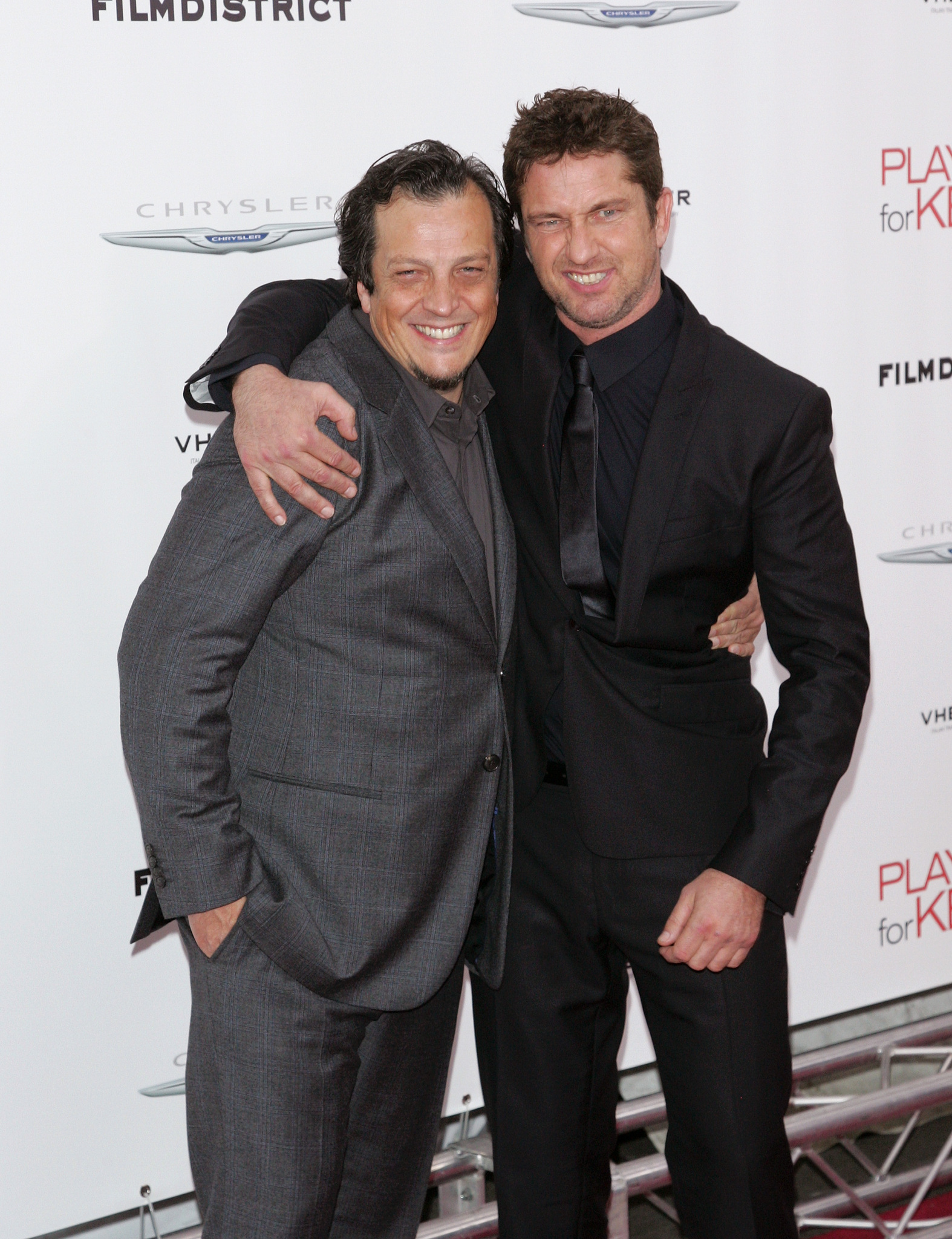 Gerard Butler and Gabriele Muccino at event of Sirdziu edikas (2012)