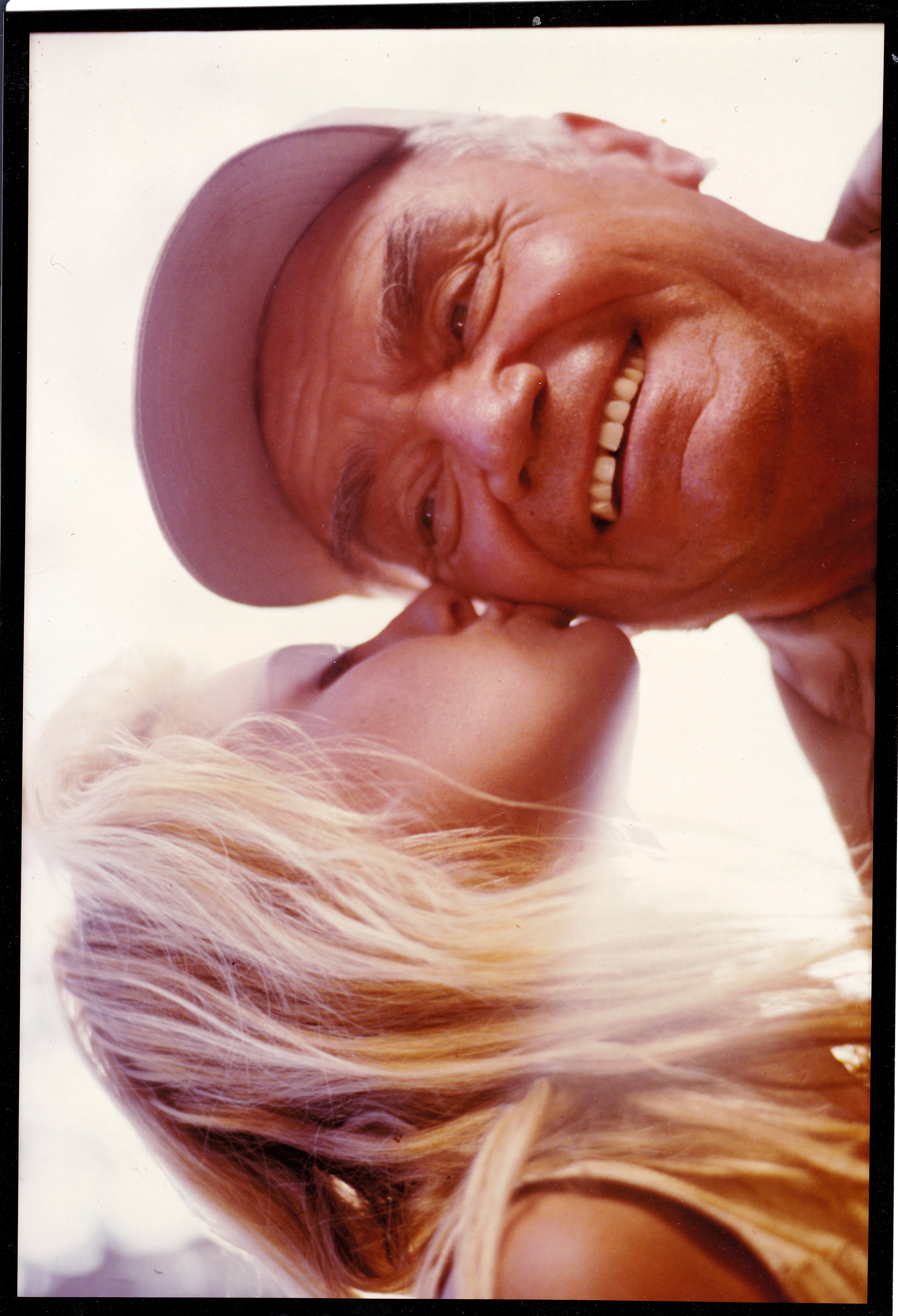 Nancy Mulford with Ernest Borgnine on the set of 