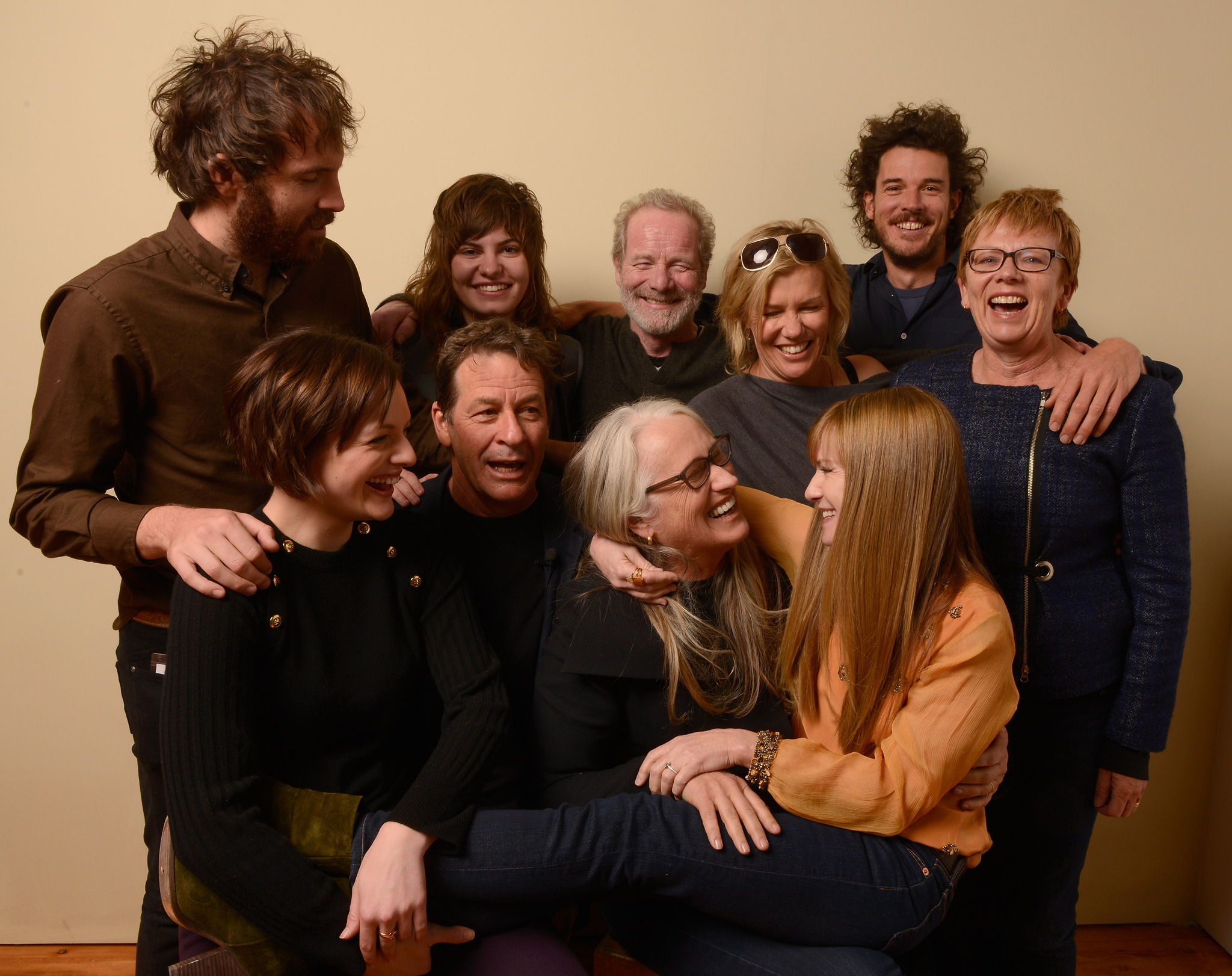 Holly Hunter, Jane Campion, Elisabeth Moss, Philippa Campbell, Garth Davis, Peter Mullan and Robin Malcolm at event of Top of the Lake (2013)
