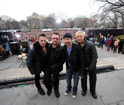 Bono, Adam Clayton, Larry Mullen Jr. and The Edge