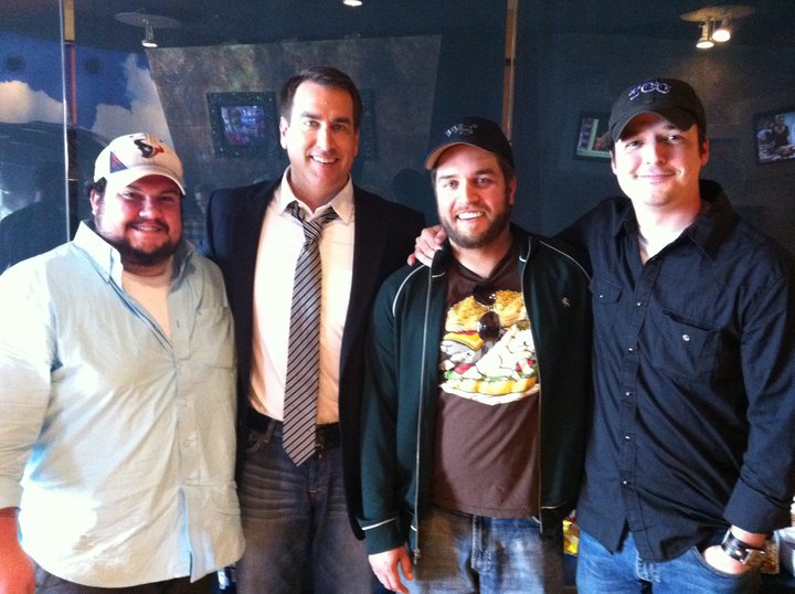 Rob Riggle and Team Tiger Awesome (Nick Mundy, Clint Gage, and Michael Truly)