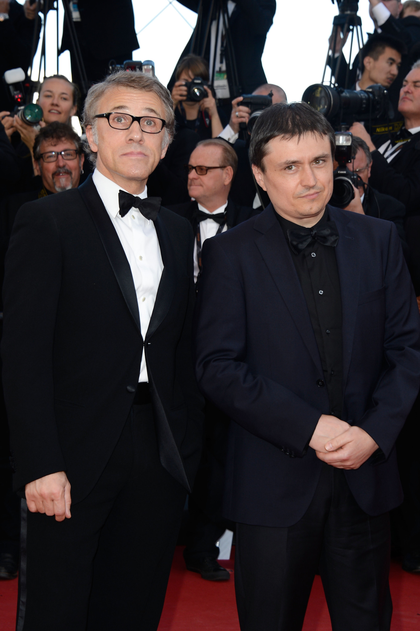 Cristian Mungiu and Christoph Waltz at event of Behind the Candelabra (2013)