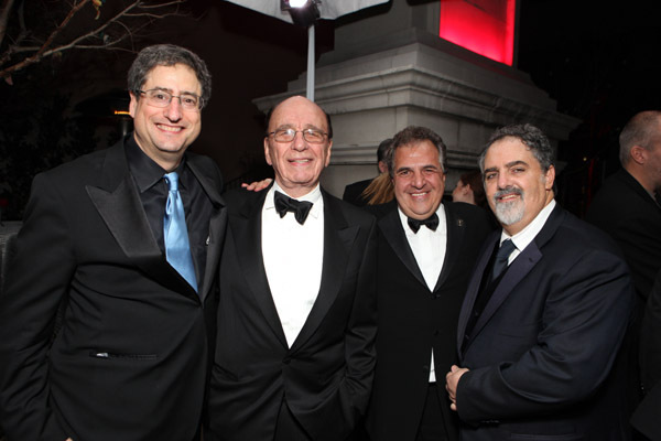 Jon Landau, Rupert Murdoch and Tom Rothman at event of The 82nd Annual Academy Awards (2010)