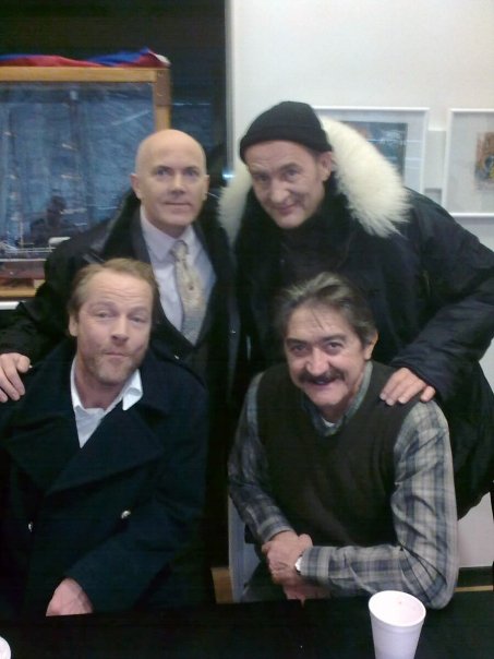 WITH IAN GLENN,FRANK COUGHLAN AND RALPH BROWN ON THE SET OF JACK TAYLOR