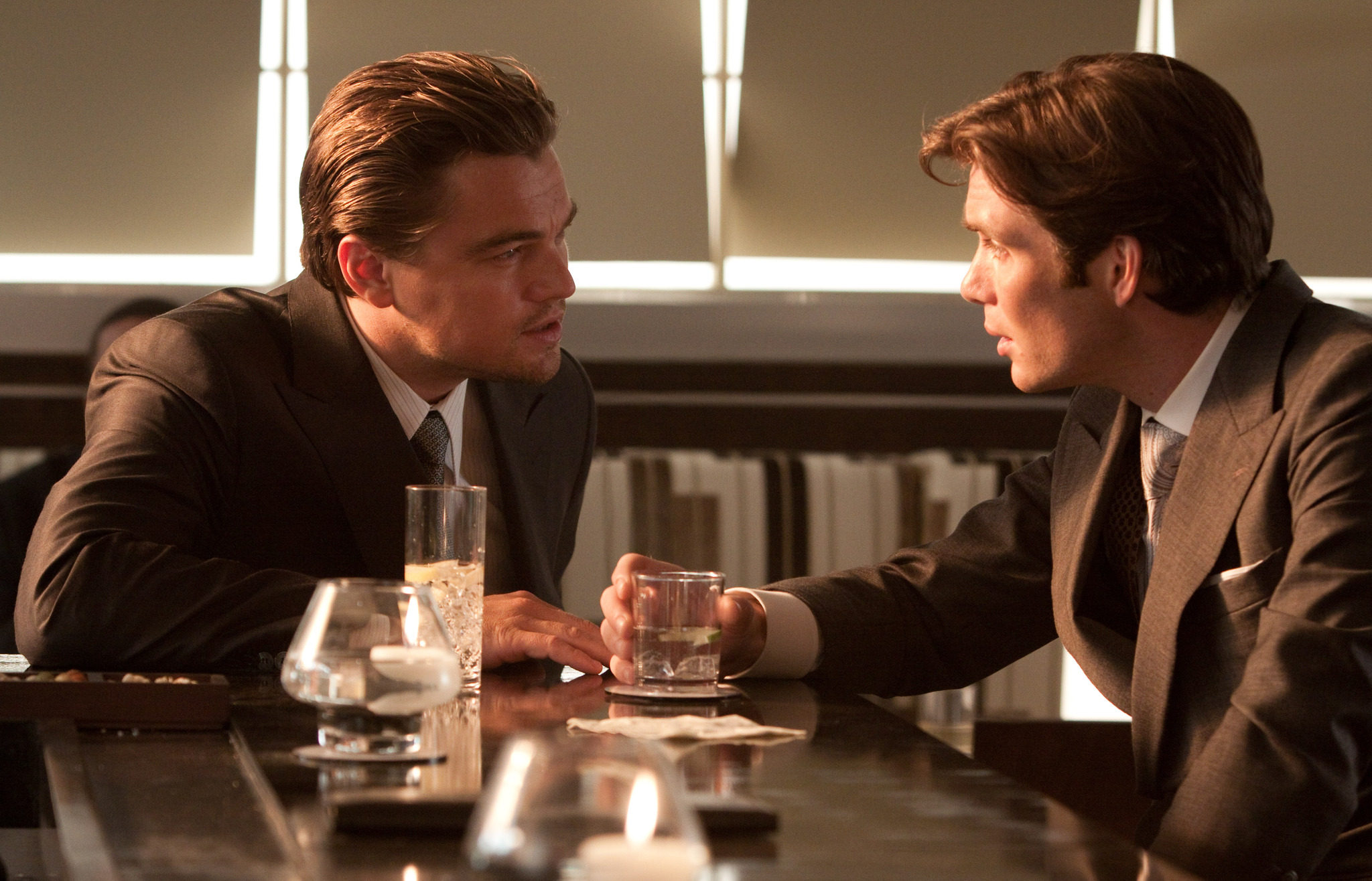 Still of Leonardo DiCaprio and Cillian Murphy in Pradzia (2010)